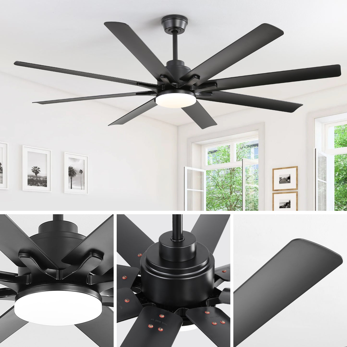 66″ ABS Blades Smart Ceiling Fan