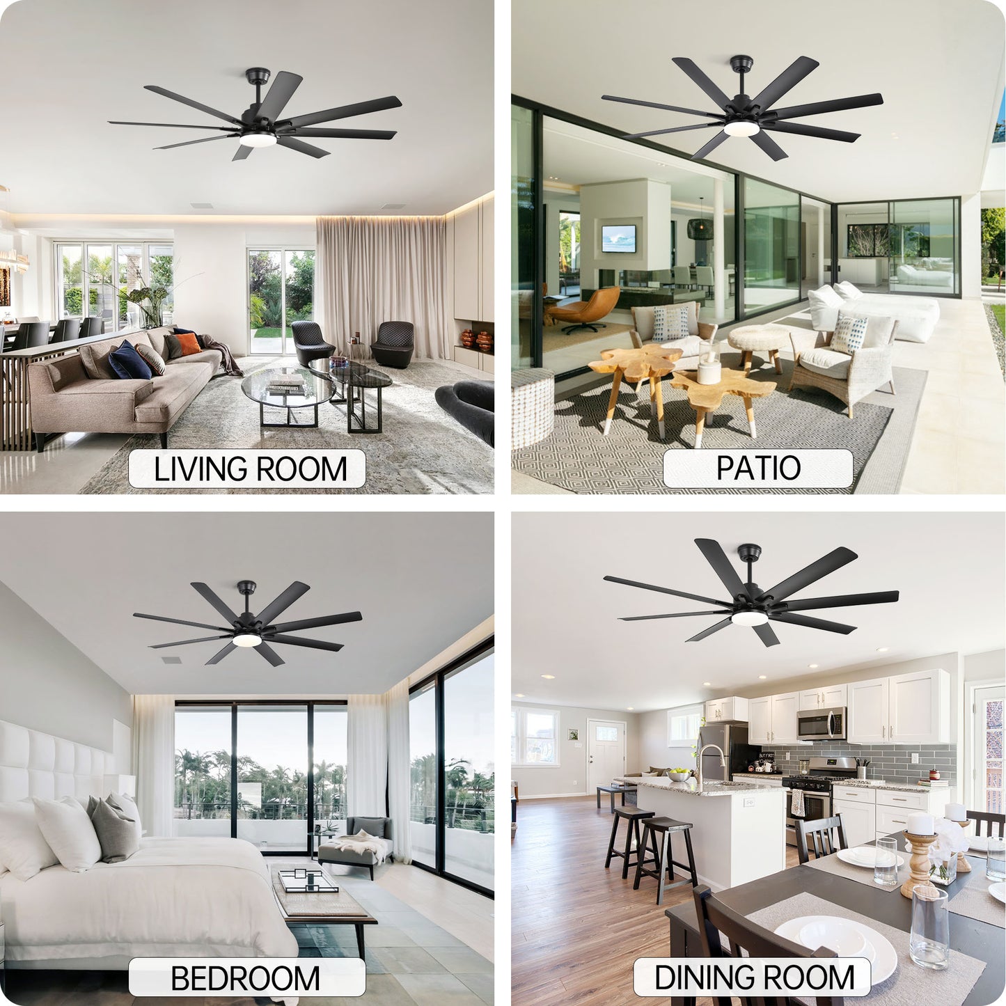 66″ ABS Blades Smart Ceiling Fan