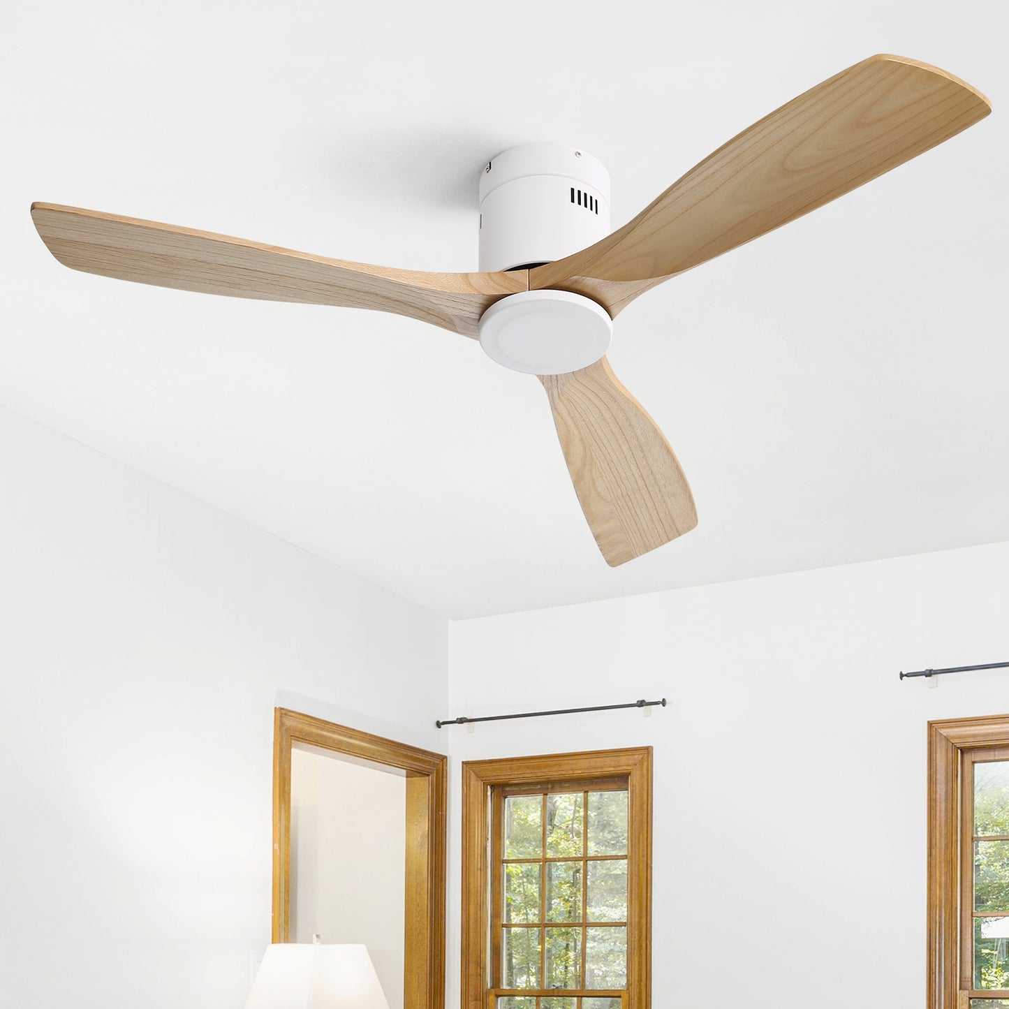 Hugger Massivholz-Deckenventilator, 52 Zoll
