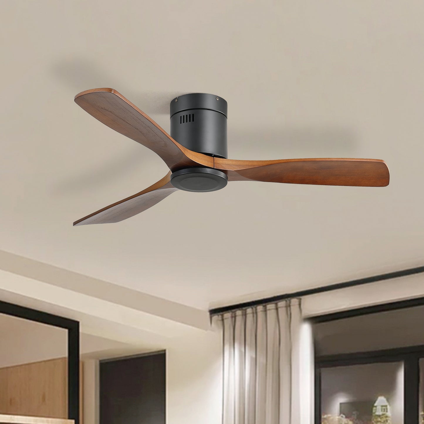 Hugger Massivholz-Deckenventilator, 52 Zoll