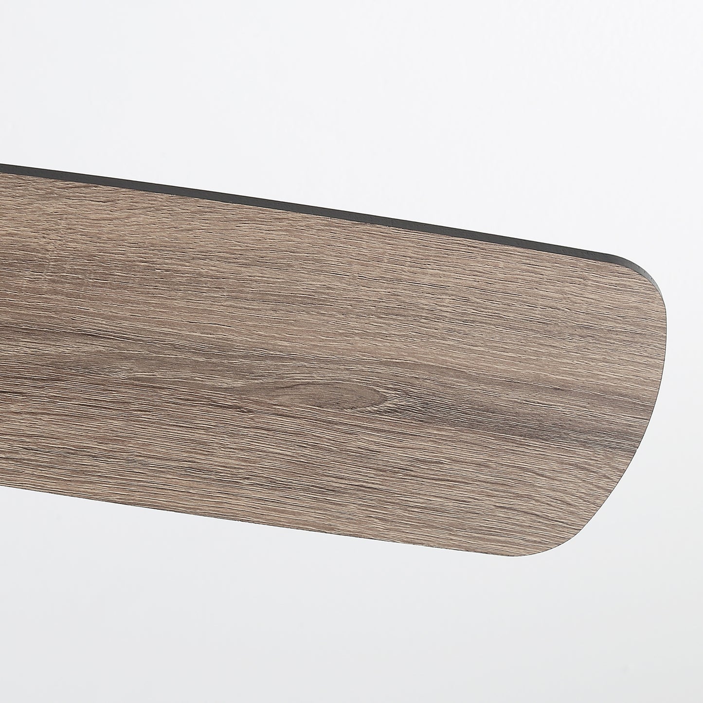 Takfläkt i modern stil med lampa, 52 tum, svart och bruna blad 